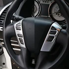 Для Nissan Patrol Y62 2011- 2017 4.0L внутренняя панель рулевого колеса рамка отделка ABS хром