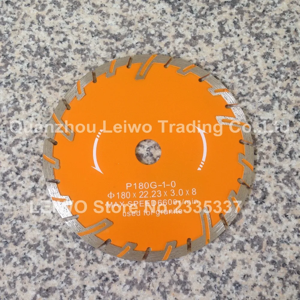 Защитное зубчатое лезвие 7 дюймов (180 мм) турбо алмазный режущий диск для