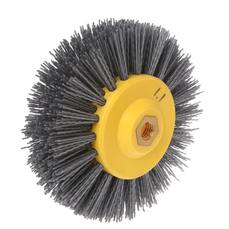 

1 piece 150*40mm * M14 Abrasive Wire Antiquing Polishing Brush Wheel for Wood Furniture Stone Grinding