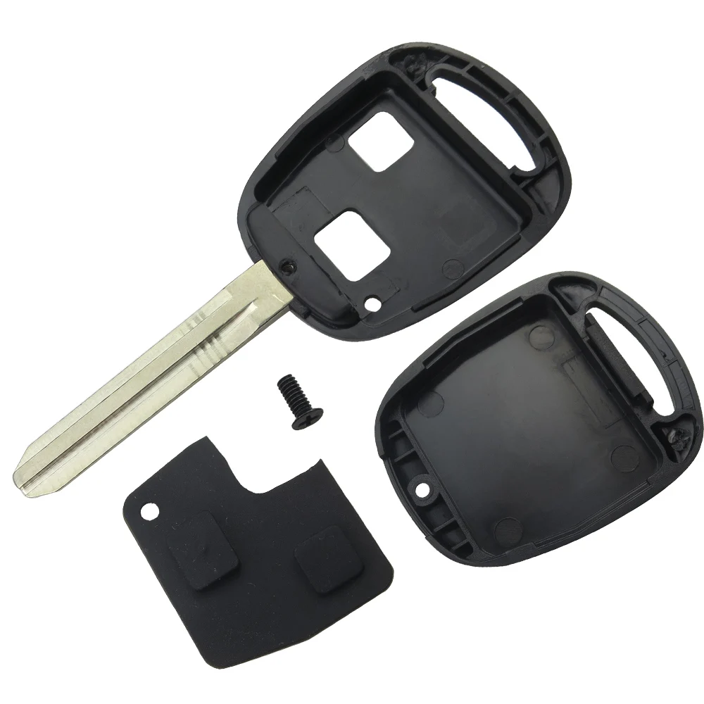 Пустой транспондер с 2 кнопками чехол для автомобильного ключа Toyota Camry Corolla verso avensi