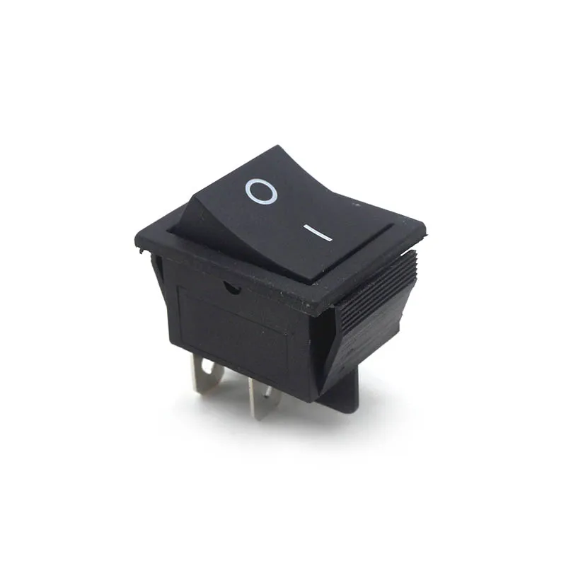 

5Pcs Latching Rocker Switch Power Switch I/O 4 Pins With Light 16A 250VAC 20A 125VAC KCD4