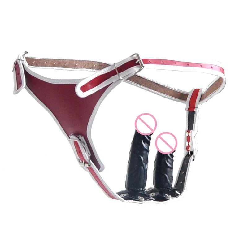 Ремешок на фаллоимитатор Женский Пояс верности устройства целомудрия с анальной