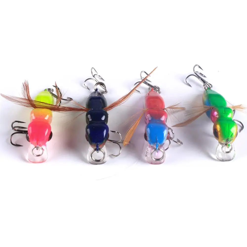 1pcs Mini Minor 3.4g/4.5cm insect fishing grass carp cockroach bionic bait | Спорт и развлечения