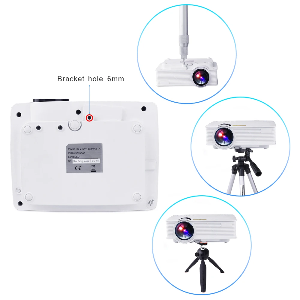 Touyiner Everycom UC40S BT140 портативный проектор (Android Miracast Airplay дополнительно) Домашний