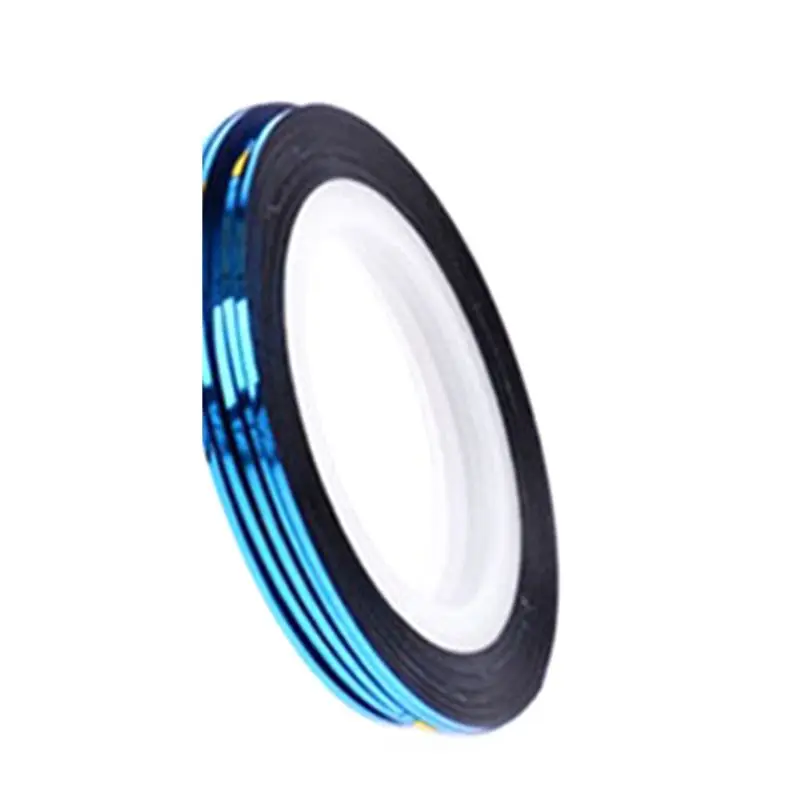 No. 3 Light blue 1 рулон дизайн ногтей 20 м клейкая полосовая лента линии наклейки украшения - Цвет: No. 3 Light blue