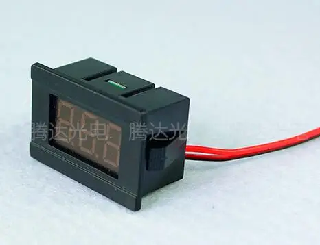 

Hot sale 0.36inch 30PCs 2 Wire Blue DC4.5-30V LED Panel digital display Voltage Meter Voltmeter 34mm*23mm*17mm