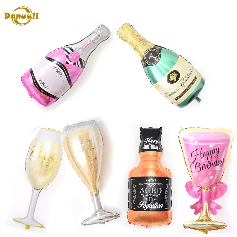 

Letter Beer Cup Foil Balloons rose Gold Air ball on For Birthday Party Decorations Kids Adult Globos Wedding decoration,