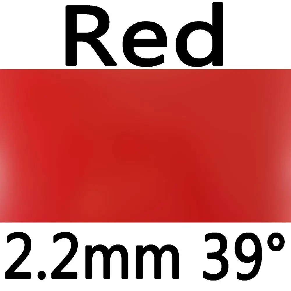 red 2.2mm H39 Новая синяя версия 61second Lightning DS Pro. Резина на ракетки для настольного тенниса из пупырчатой и с синим губчатым материалом - Цвет: red 2.2mm H39