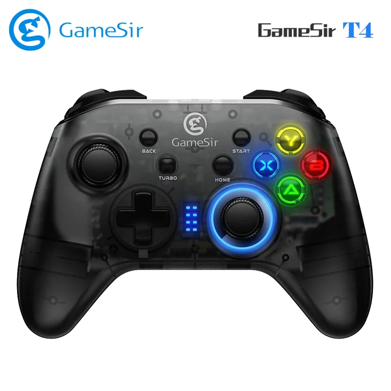 GameSir T4 геймпад беспроводной игровой контроллер Красочный светодиодный свет с 2 4G