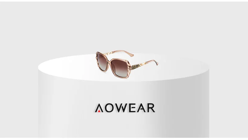 AOWEAR, негабаритные солнцезащитные очки, женские, поляризационные, квадратные, солнцезащитные очки для вождения, черный бриллиант, женские солнцезащитные очки, gafas de sol mujer