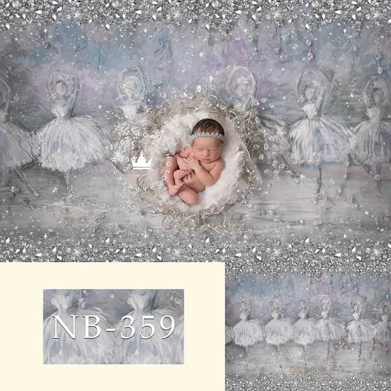 

Photography Backdrops Newborn Elegant Ballet Sparkling Photographic Background Baby Shower Decorations Photocall Photo Studio