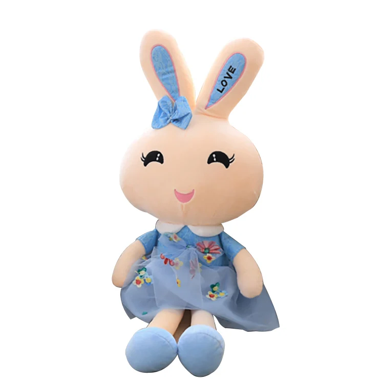 

Wholesale 60cm or customized long eared bunny rabbit plush toy