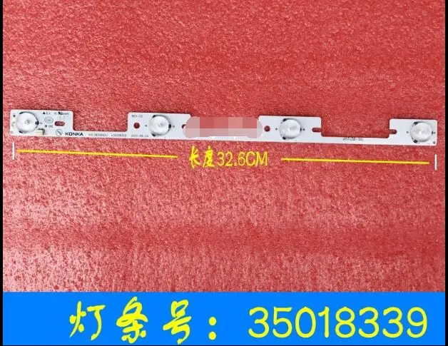 40 Pieces/lot original new LED backlight bar working for KONKA KDL40SS662U 35019864 4 LEDs(6V) 327mm