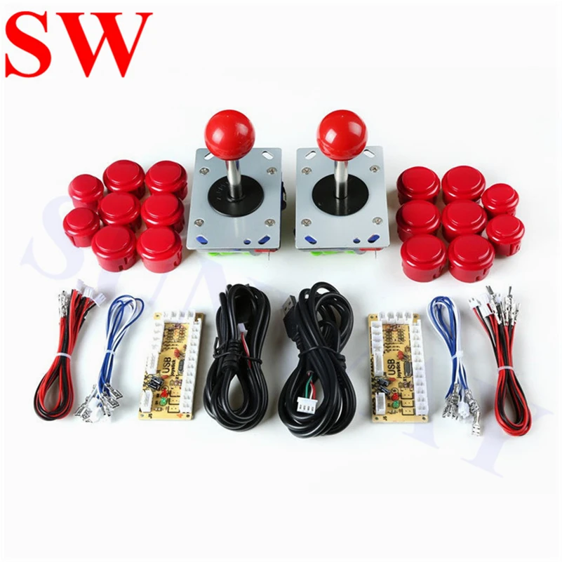 Аркадный джойстик DIY Kit Zero Delay Arcade USB энкодер для ПК Джойстик zippyy + Sanwa Кнопки Аркады