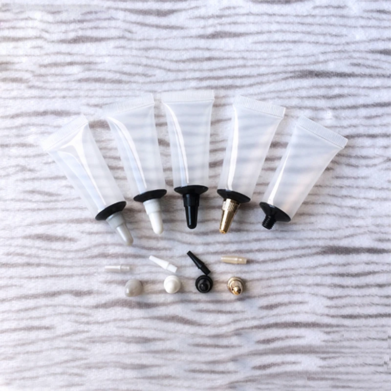 

10ml/10g 100Pcs/lot Eye Cream Empty Transparent Cosmetic Travel Skin Care Sunscreen Soft Tubes Push In Type Refillable Bottle
