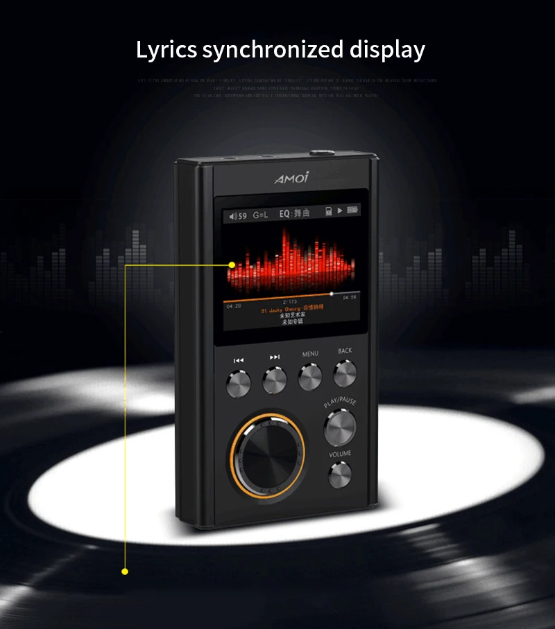 AMOI X10S MP3 Hifi плеер обновленная версия DSD64 HIFI музыка Высокое качество Мини Спортивный ЦАП WM8965 процессор 16 Гб