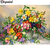 dispaint full squareround drill 5d diy diamond painting flower landscape 3d embroidery cross stitch home decor gift a10087