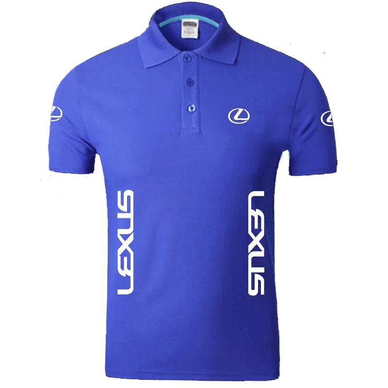 Lexus logo Polo Shirts Men Desiger Polos Cotton Short Sleeve shirt Clothes jerseys | Мужская одежда