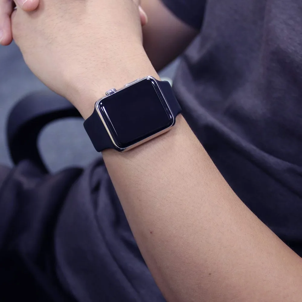Ремешок для спортивных часов Apple Watch band 4/3 iWatch 38 мм 42 44 40 часы с силиконовым