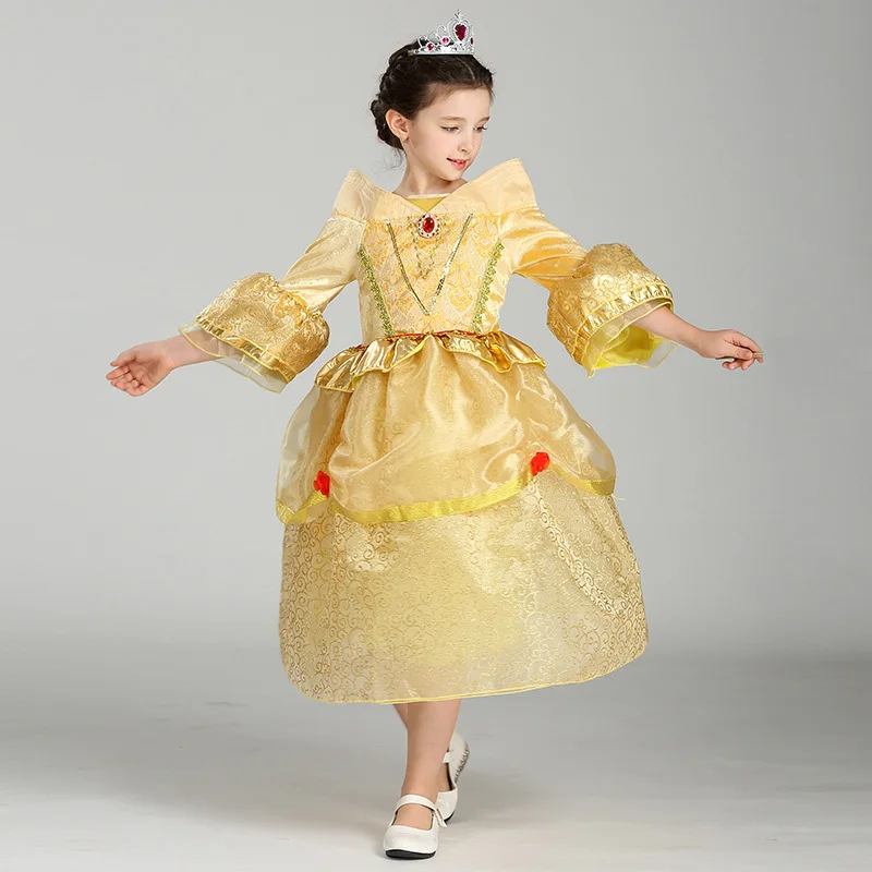 Children Artist Program Dresses Cartoon Princess Style Clothing For Girls Art Photos Fashion Dress Infanty Vestido | Детская одежда и