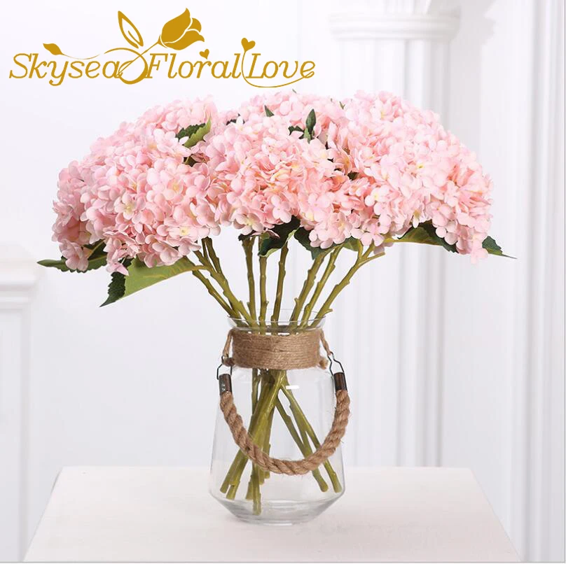 Реалистичные Цветы на ощупь Гортензия сделай сам Свадебный декор восхитительные