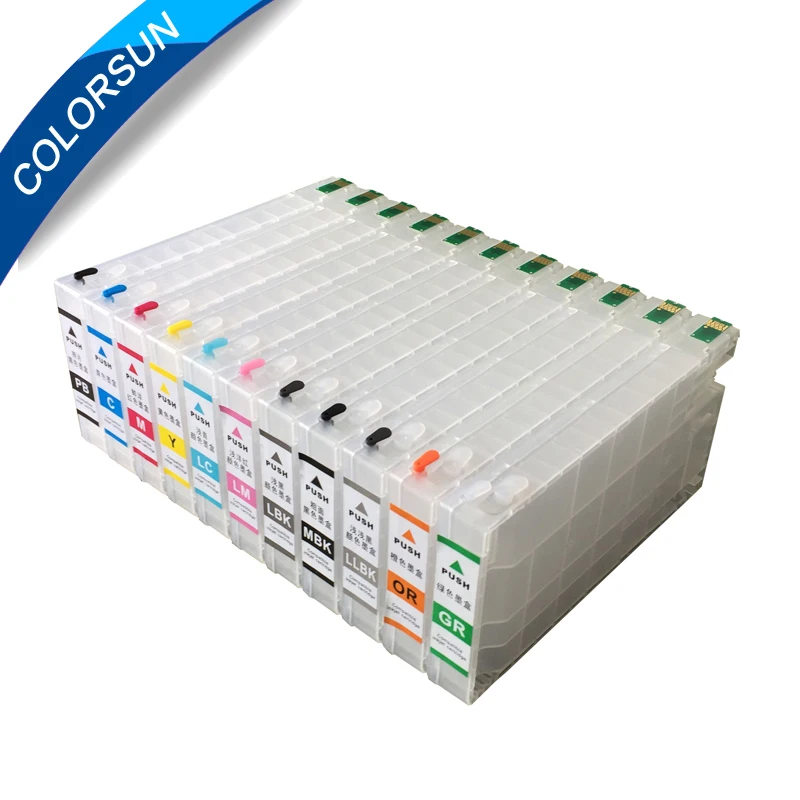 Новый совместимый для Epson T6531 T6539 T653A T653B многоразовый картридж Stylus Pro 4900 с чипами