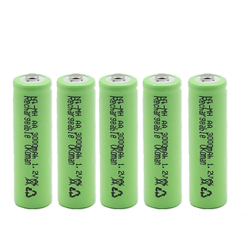 4 ~ 20'PCS/lote 1 2 V AA 3000mAh NI MH Предварительно заряженный аккумулятор аккумуляторная