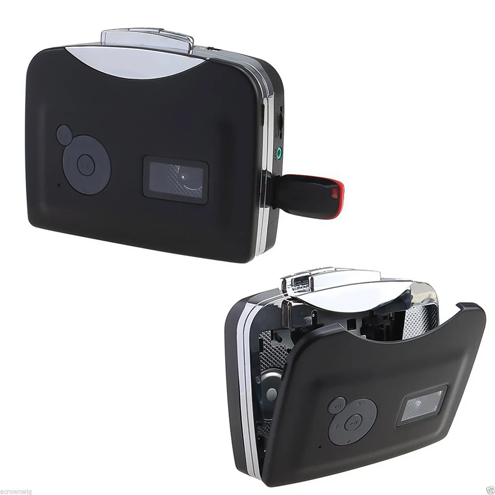 Portable USB Cassette To MP3 Converter Capture Audio Music Player Convert On Tape Flash Disc Computer Laptop QJY99 | Электроника