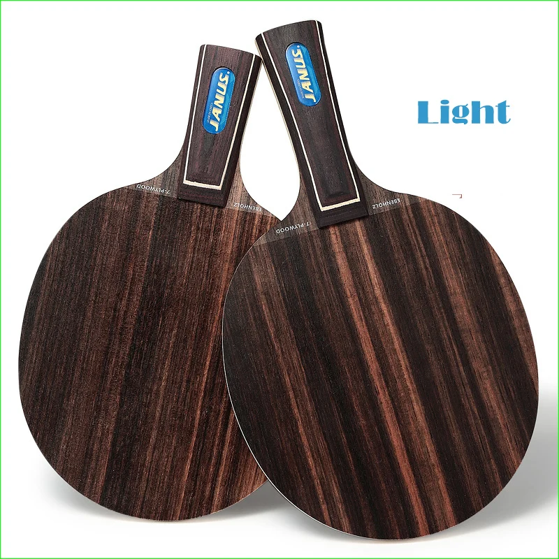 

Профессиональный Длинные/короткая ручка пинг понг черный сандалового дерева ракетка для настольного тенниса Ракетки 7 слой цикл Быстрая ат...