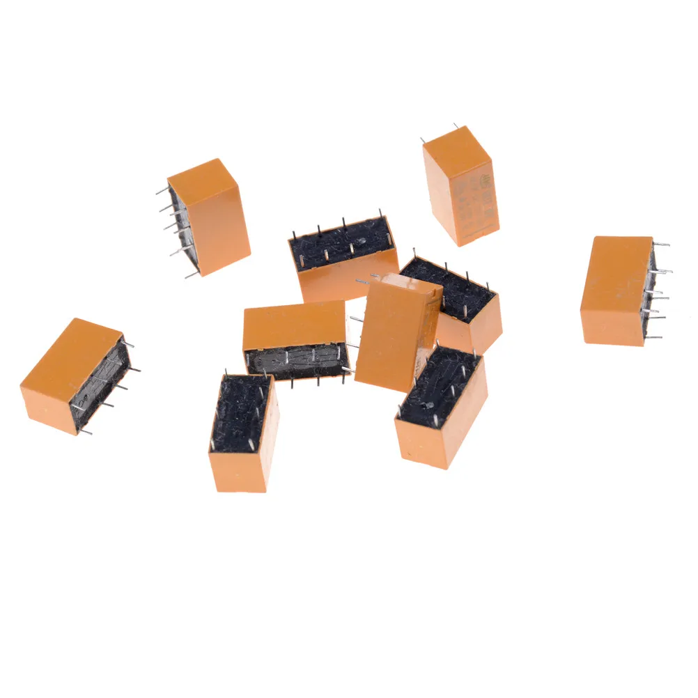 10Pcs/lot For DC 12V SHG Coil DPDT 8 Pin Mini Power Relays PCB Type Wholesale low price | Обустройство дома