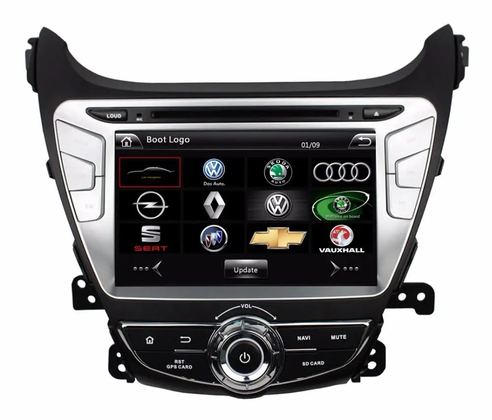 " in-dash автомобильный dvd-плеер с gps(опционально, аудио Радио стерео, USB/SD, AUX, BT/tv, Автомобильный мультимедийный головной убор для hyundai Elantra