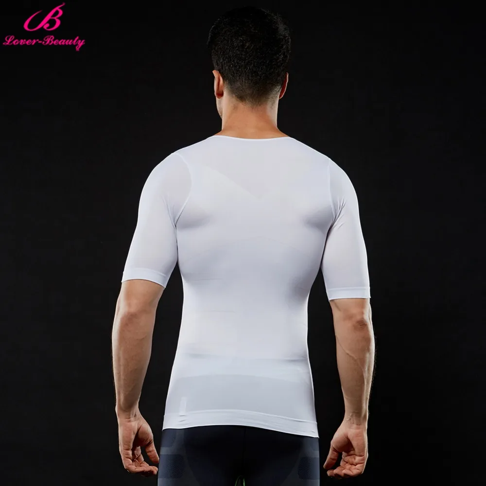 Женская футболка с коротким рукавом и круглым вырезом для коррекции фигуры