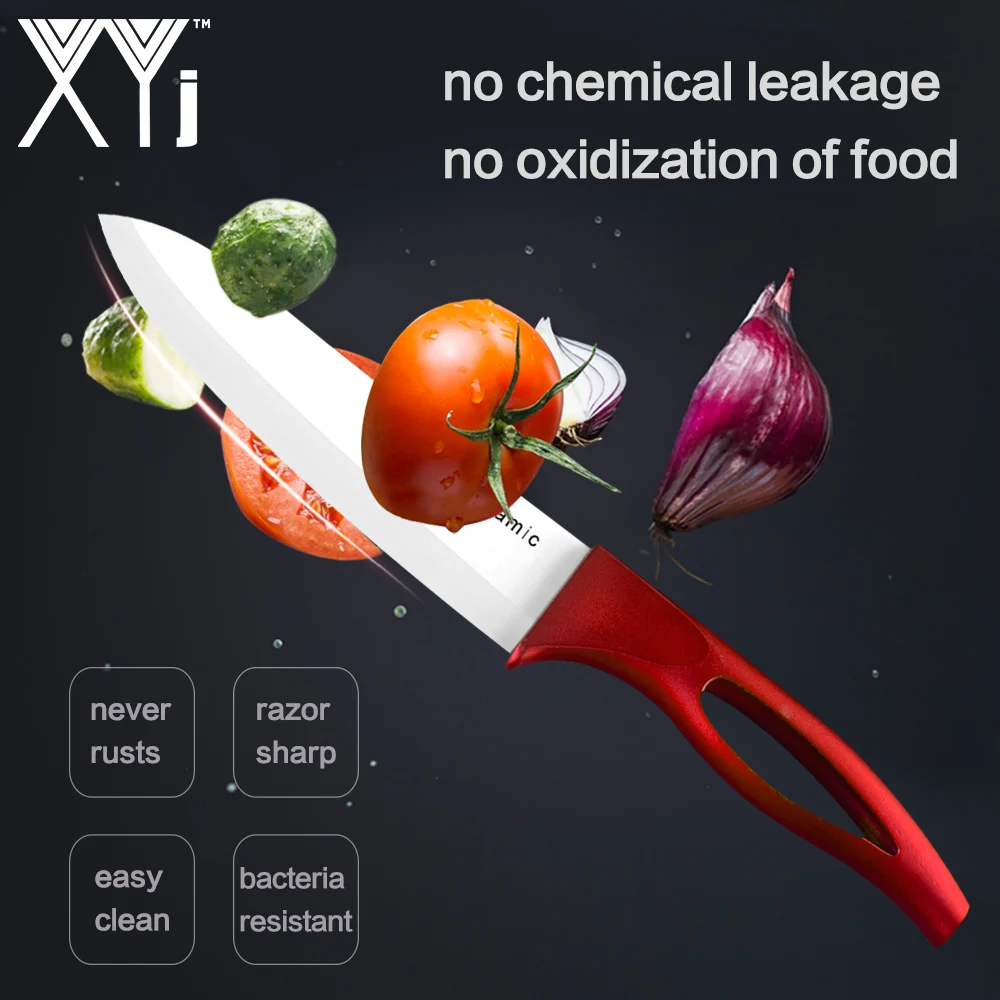 XYj 4 шт. набор керамических шеф-повара кухонные ножи для чистки плод циркониевый