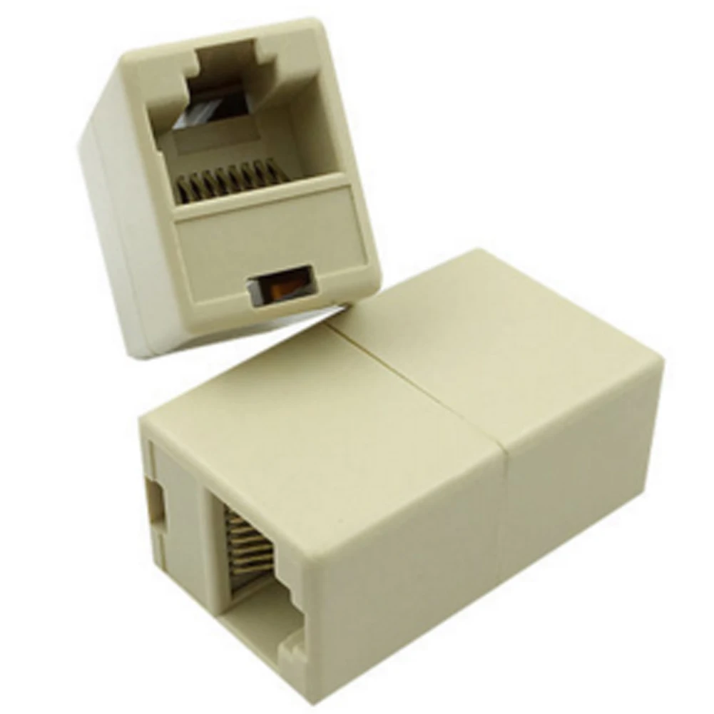 10 шт./лот RJ45 Кабельный разъем компьютерный сетевой адаптер Ethernet Lan соединительный