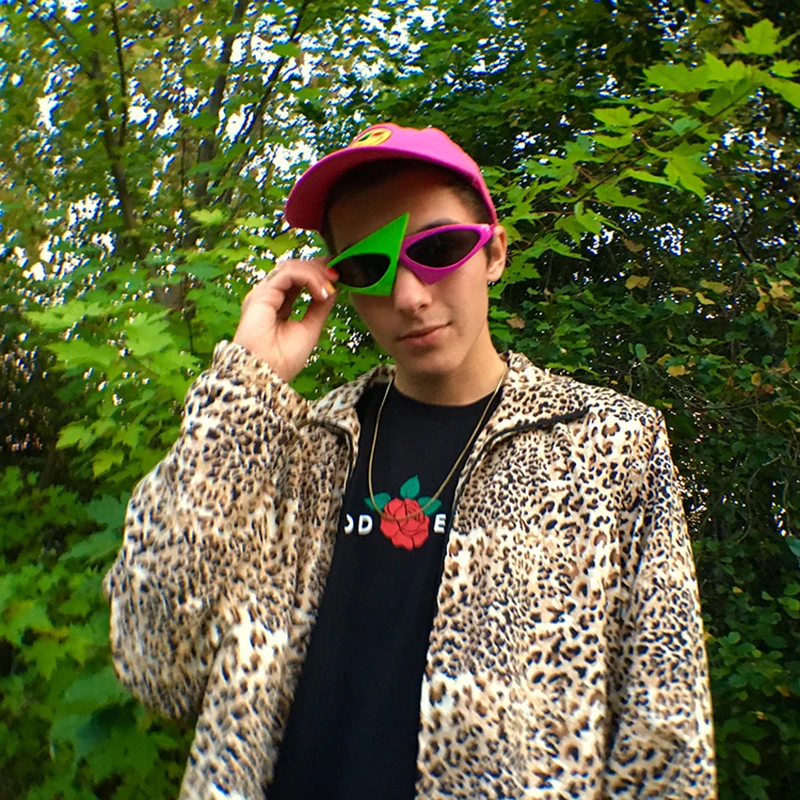 Очки в стиле хип хоп Roy Purdy новинка асимметричные треугольные очки пэчворк с