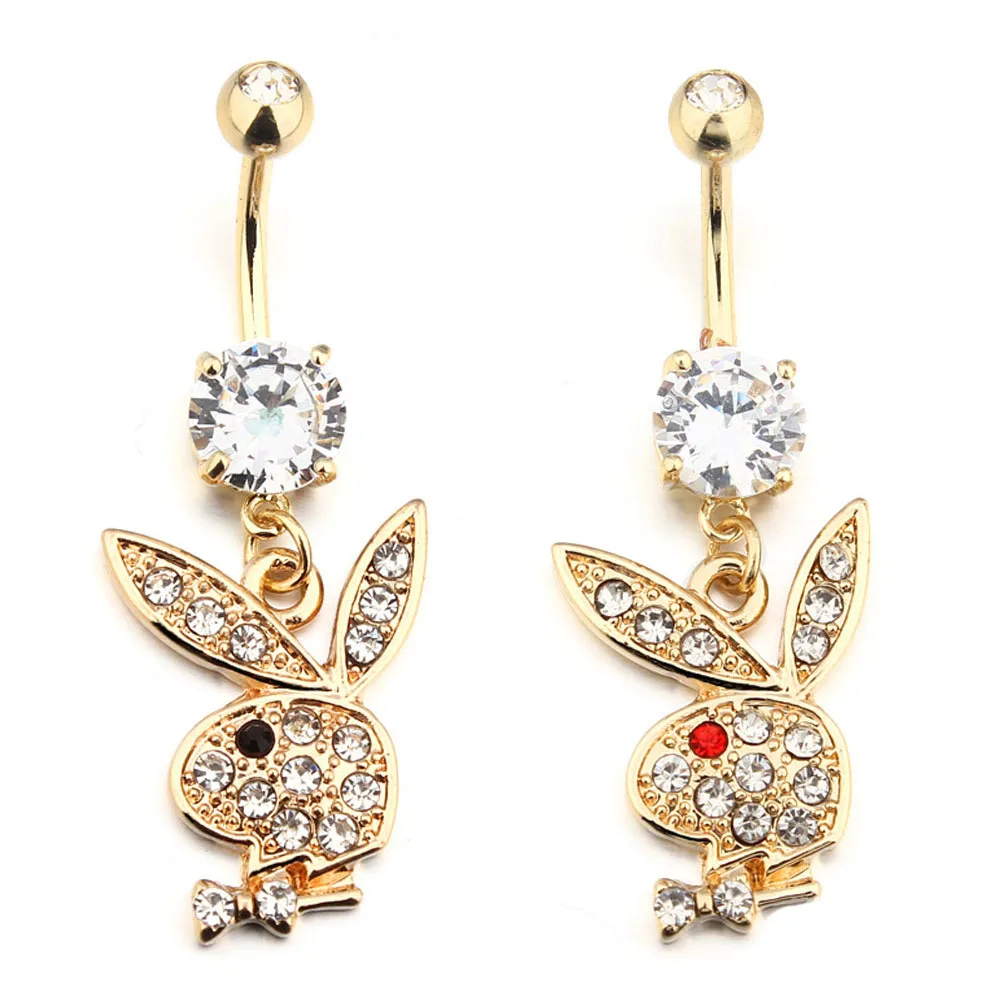 2 шт./партия кольца для пупка Банни серьги украшения тела|body piercing jewelry|piercing jewelrybelly