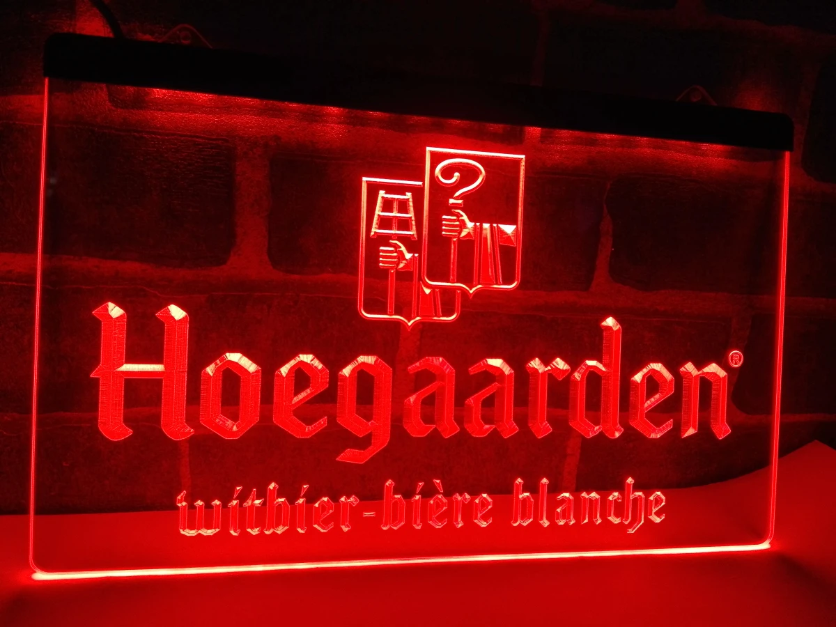 LE173- Hoegaarden Belgium Beer Bar LED Neon Light Sign home decor crafts | Дом и сад
