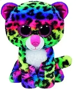 Dotty Leopard Большие глаза мягкие животные плюшевые игрушки 15 см кошки Единорог Сова собака Леопард Пингвин, лиса печать корова коала призрак мышь - Цвет: Dotty Leopard