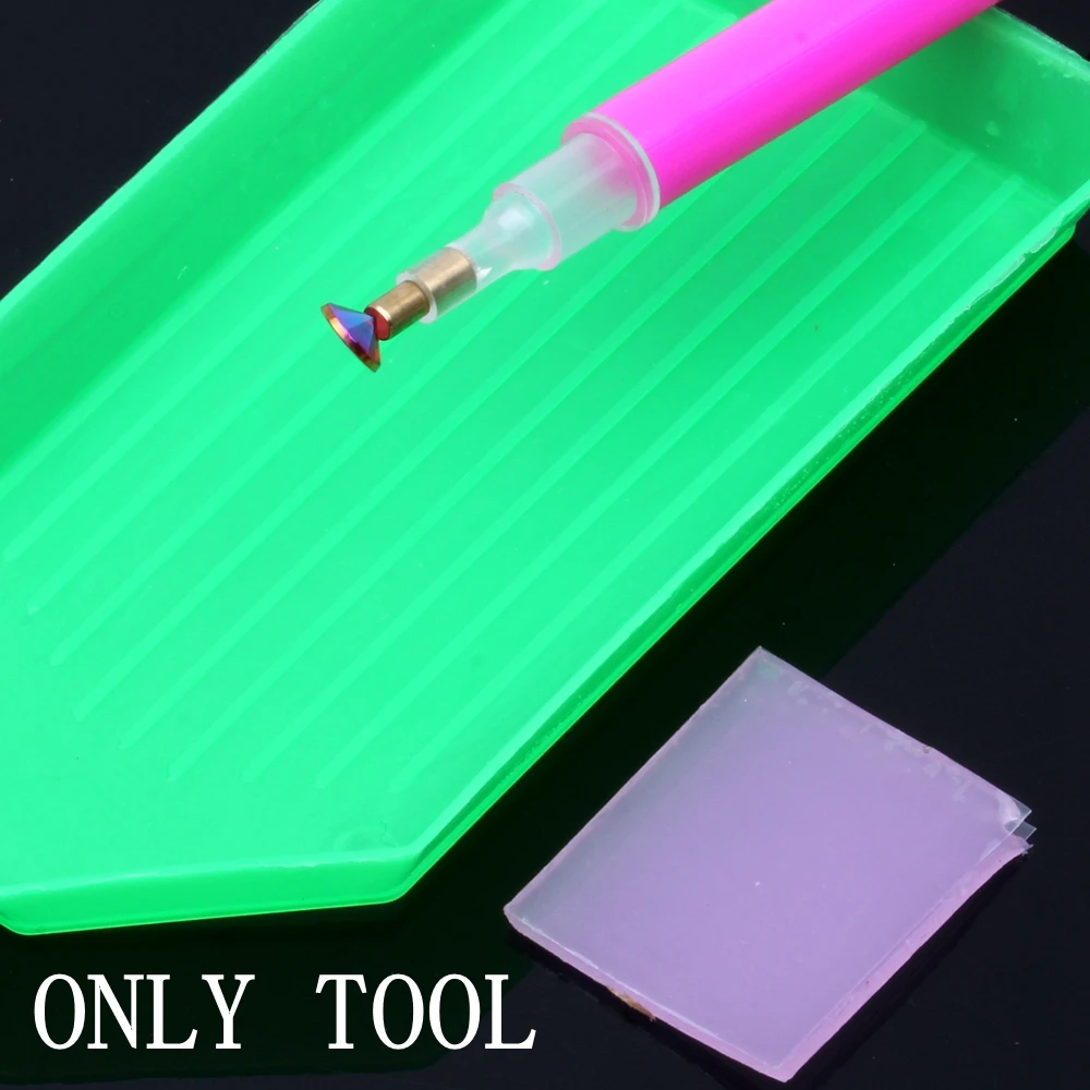 Only Tool 6 размеров, акриловые стразы с плоской задней стороной, Стразы для ногтей с плоской задней поверхностью, 3D украшение для ногтей, инструмент для рукоделия - Цвет: Only Tool