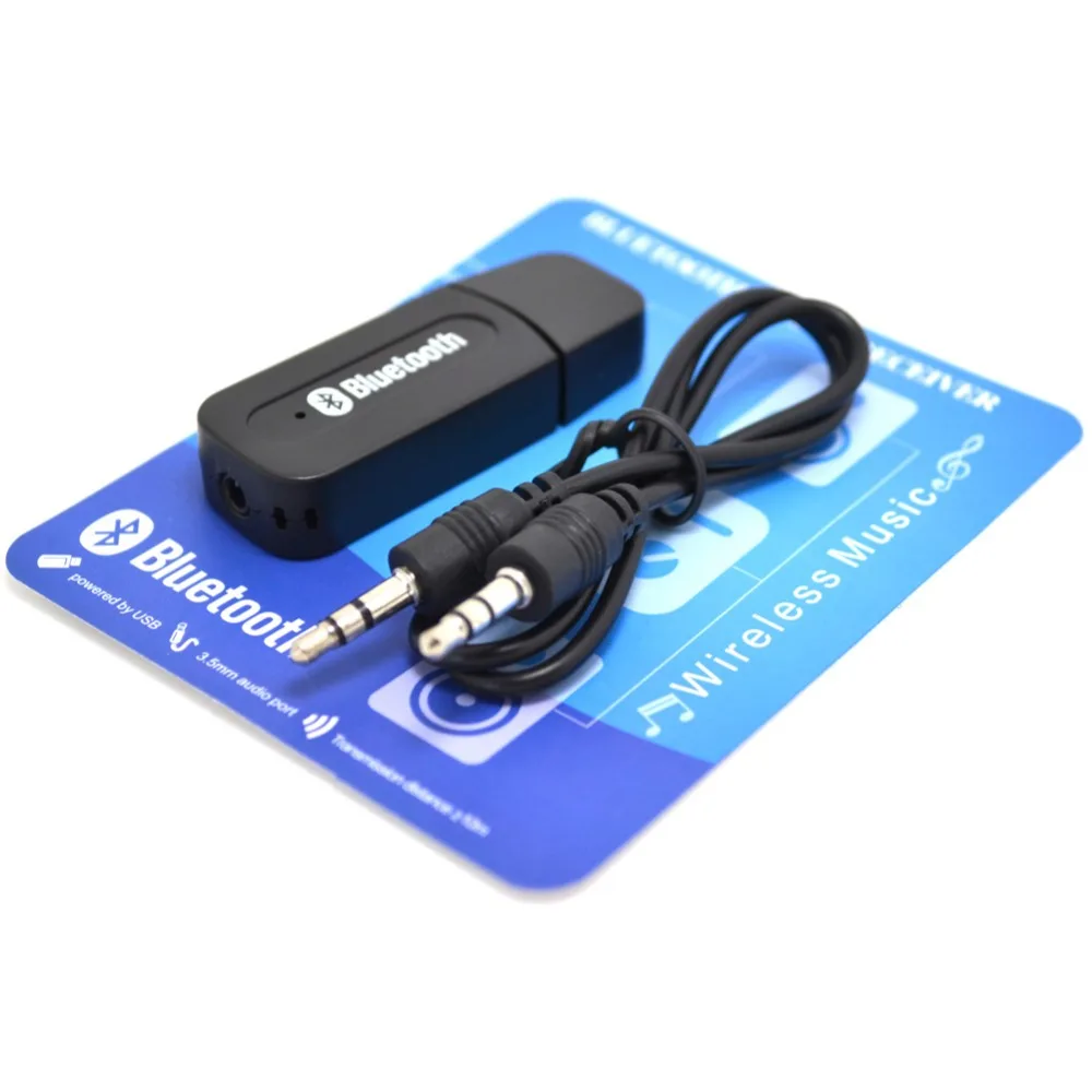 Mini USB Bluetooth Music Receiver Adapter 3.5mm Stereo Audio for iPhone 4/5/6 Plus Portable Speakers Headphones Car AUX |