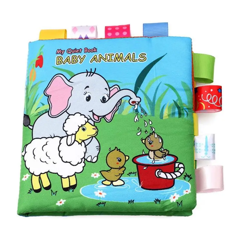

JOCESTYLE Cartoon Baby Cloth Book Colorful Early Learning Montessori Quiet Books Dropshipping