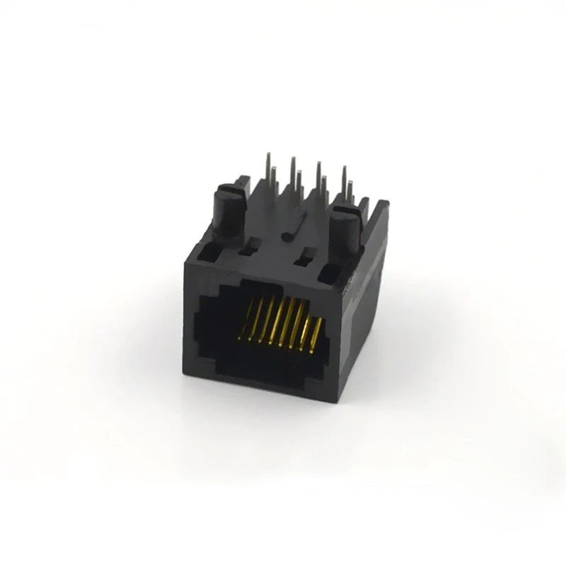 

10 шт., пластиковые коннекторы для Соединения RJ45, 90 градусов