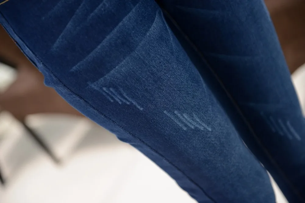 Дамы руно джинсы нового фонда 2016 осенью зимы с толщиной теплые ноги штаны