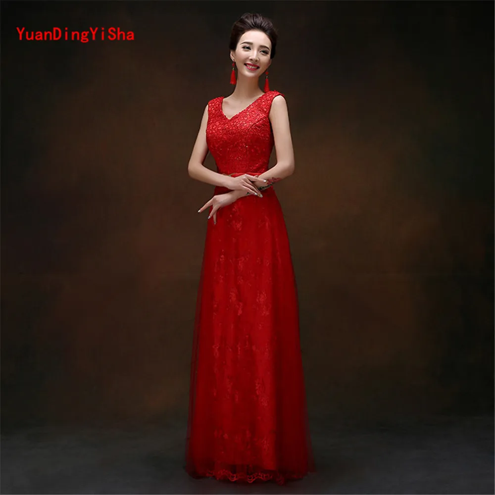 Real Photos Lace A-Line Evening Dress robe de soiree 2017 New V-Neck Sashes Appliques Elegant Formal Party Prom Dresses | Свадьбы и