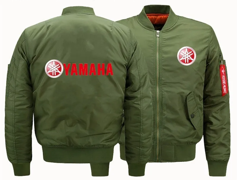 Новый мотоцикл west coast off road красный YAMAHA бомбер летная куртка Зимние утолщенные