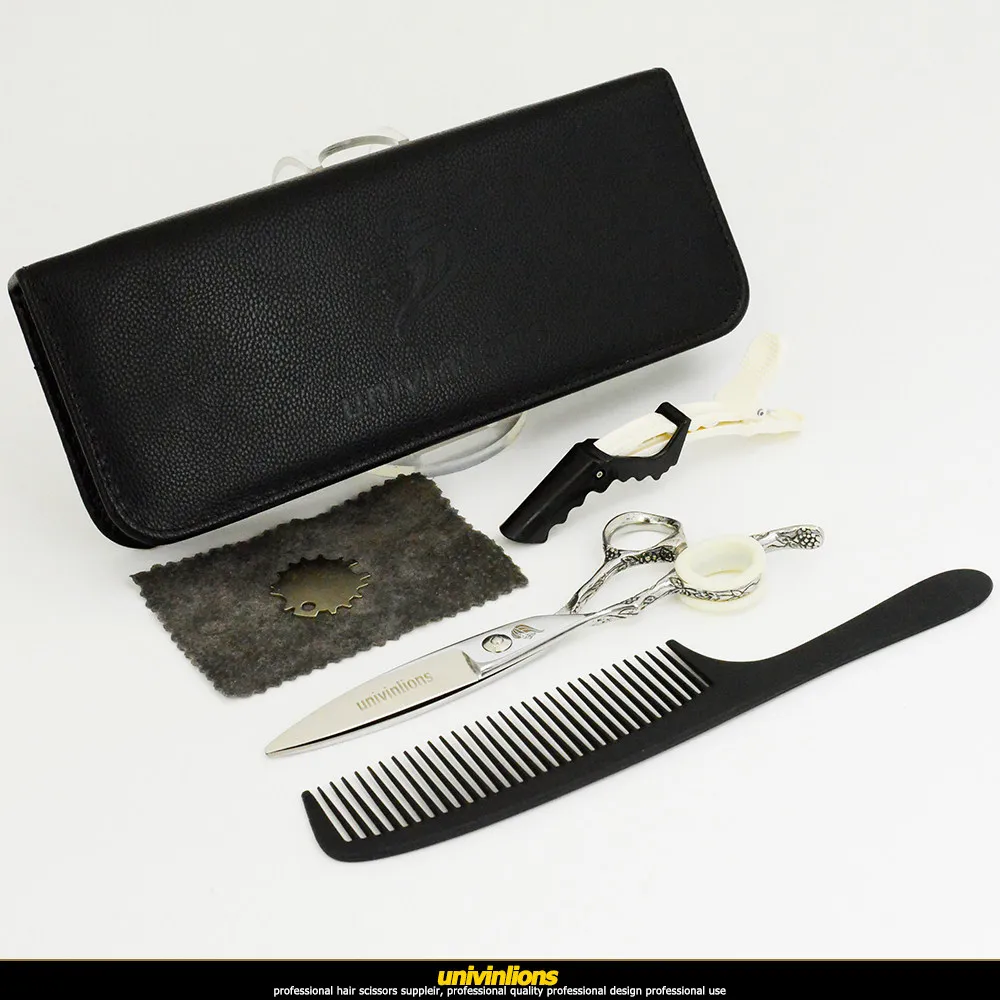 Package " univinlions slide cut, ножницы для левшей, парикмахерские ножницы для левши, ножницы для левши, ножницы для стрижки волос - Цвет: Package