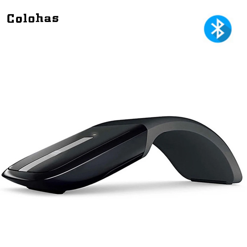 Беспроводная Bluetooth складная мышь с сенсорным колесом прокрутки 1200 точек/дюйм