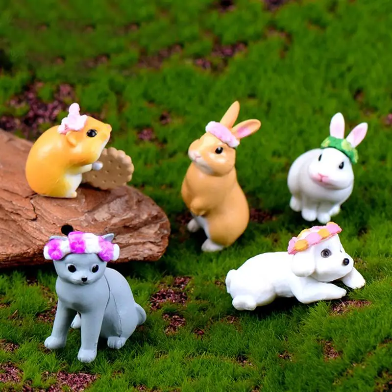 Новые 5 шт/упаковка шт./компл. венок тапочки с кроликом шлёпанцы для Miniatura