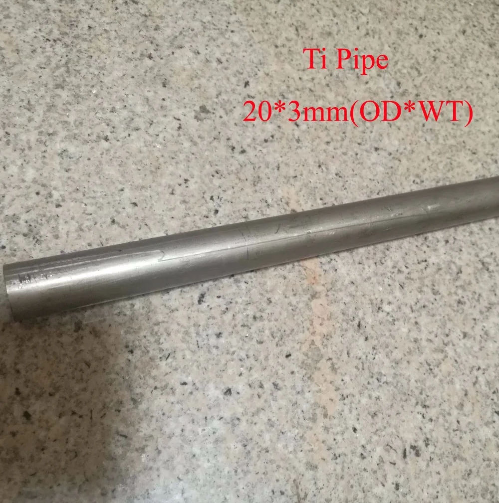 20*3 мм (OD * WT) Ta2 титановая труба для промышленности DIY GR2 Ti длина около 490 |