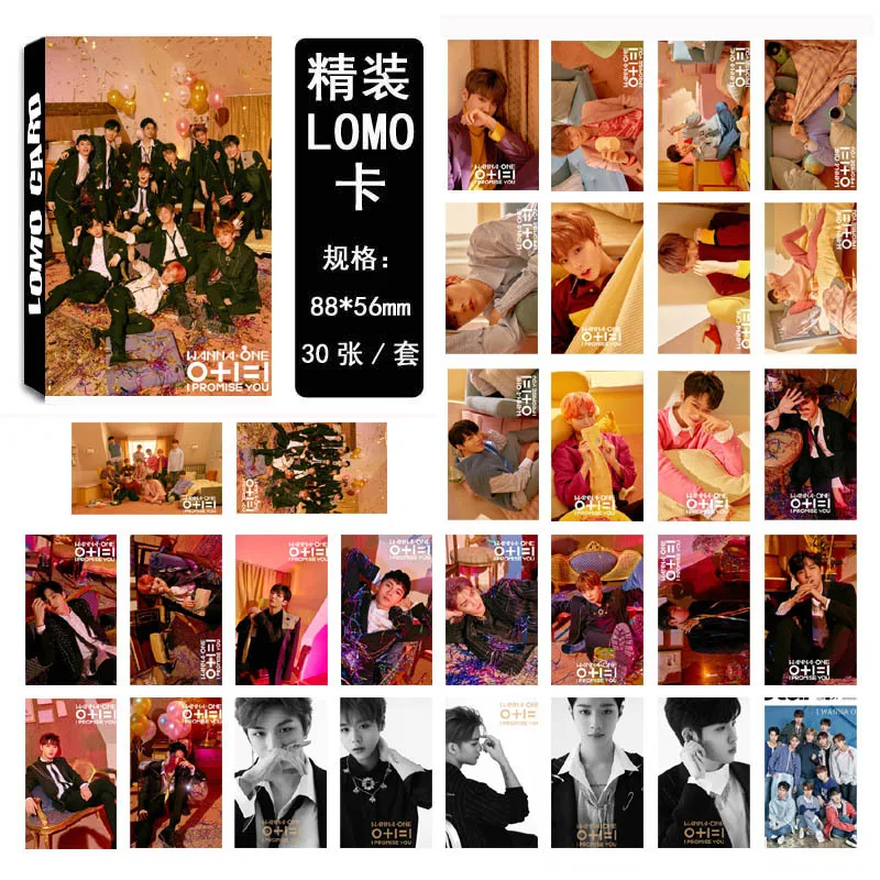 30 шт./компл. KPOP хочу один альбом 0 + 1 = я обещаю вам фотокарточки сделай сам Lomo